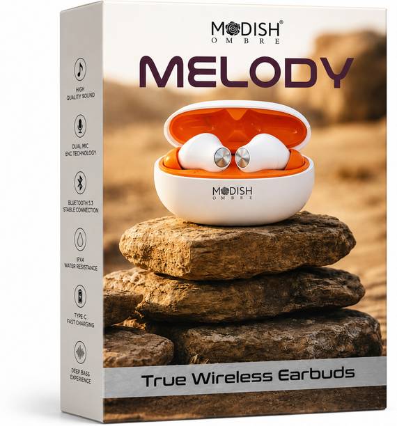 MODISH Ombre Melody TWS Bluetooth Earbuds with ENC, 50H Playtime & Deep Bass Bluetooth