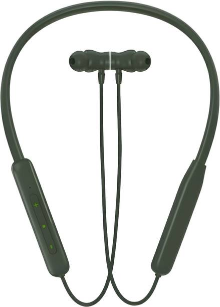 Bxeno Buds Wireless 5 Lite MAGNETIC POWER OFF/ON 48Hr Fast Charging ,ENC Neckband [3] Bluetooth