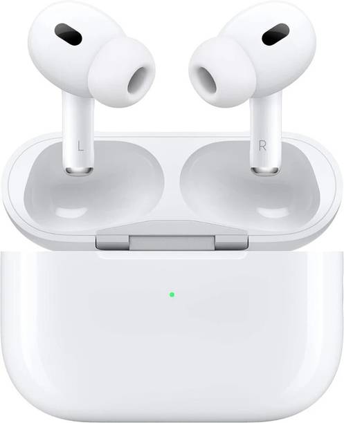 TARZON AirPod Pro 2 With Wireless Charging Case, ANC Bluetooth (White, True Wireless) Bluetooth