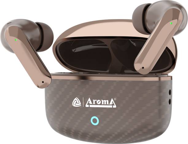 Aroma TWS9 Upto 55Hr Playtime*, Dual Paring, BT V5.3, Fast Charging, Heavy Bass Bluetooth