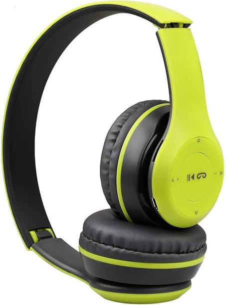 Techpunch 100% PREMIUM MATTE FINISH GOOD QUALITY WIRELESS HEADPHONE WITH AUX & FM SUPPORT Bluetooth & Wired