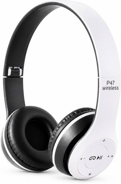 Roshantechenterprise P47 Wireless Bluetooth Headphone Bluetooth & Wired