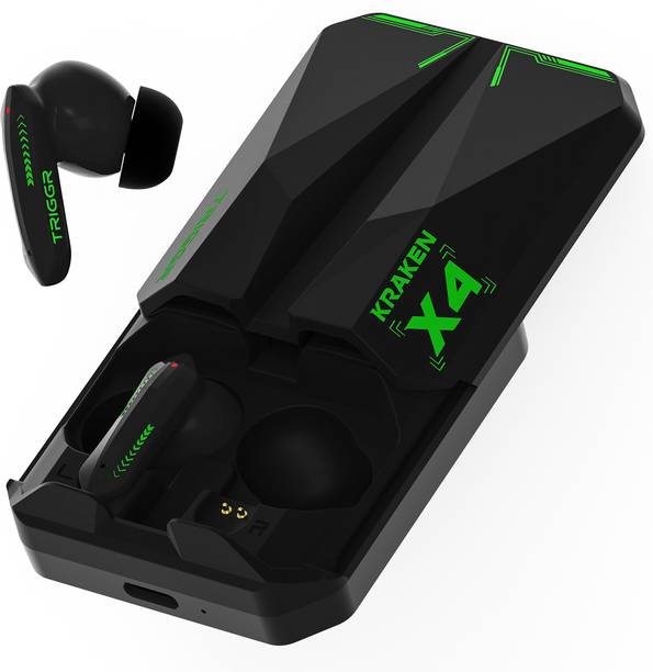 TRIGGR Kraken X4 with 13mm Drivers, 40ms Latency, ENC, 60H Battery, Rubber Finish, v5.4 Bluetooth