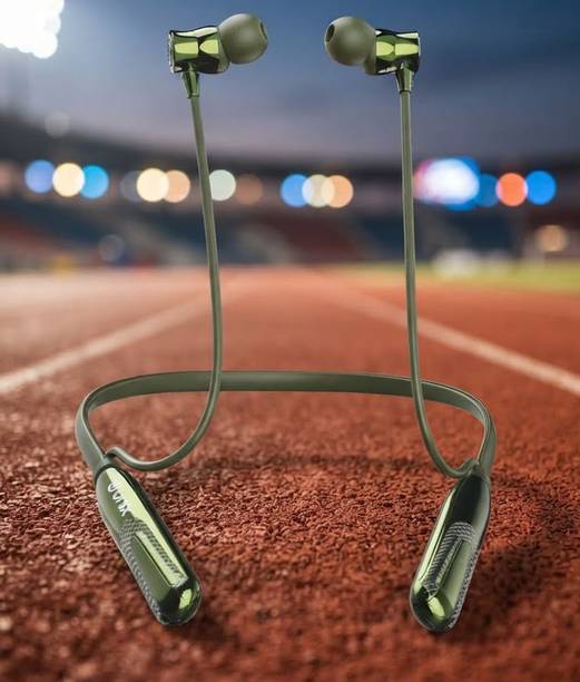Unlx UX777 Nesh Bluetooth Neckband,84 Hours Battery,Dual Device Pairing/Green_U98 Bluetooth