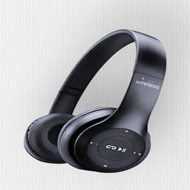 AIZINA HD Wireless Headphones with Mic & SD Card Slot, Extended Runtime_ZV Bluetooth & Wired