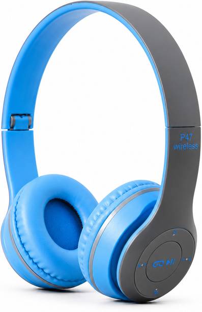 Roshantechenterprise P47 Wireless Bluetooth Headphone Bluetooth & Wired Gaming