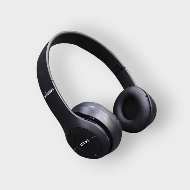 AIZINA HD Wireless Headphones with Mic & SD Card Slot, Extended Runtime_TE Bluetooth & Wired