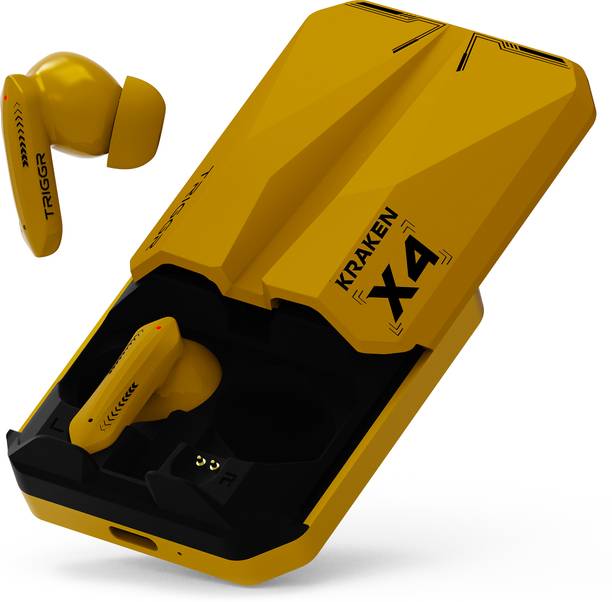 TRIGGR Kraken X4 with 13mm Drivers, 40ms Latency, ENC, 60H Battery, Rubber Finish, v5.4 Bluetooth