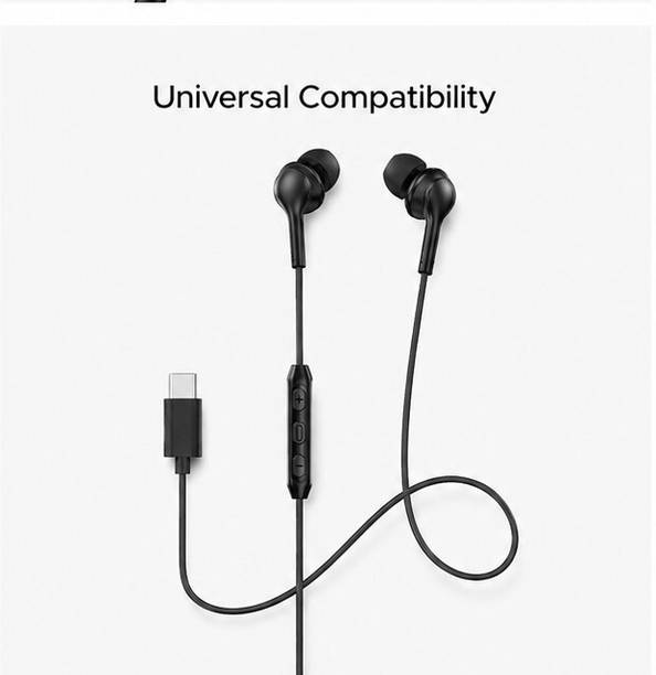 Zorq Original Type C Wired Earphone Foe Boa-t 100C, Clear Music Output, Enhanced Bass, Wired