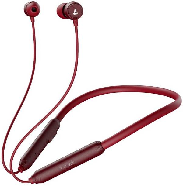 boAt Rockerz 195pro Bluetooth (maroon Maverick, In the Ear)