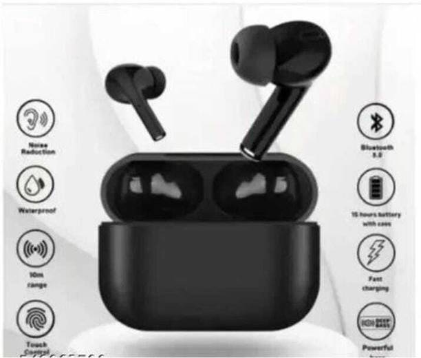 TECHIO Airpods Black TWS Pro Heavy Edition_34 Bluetooth