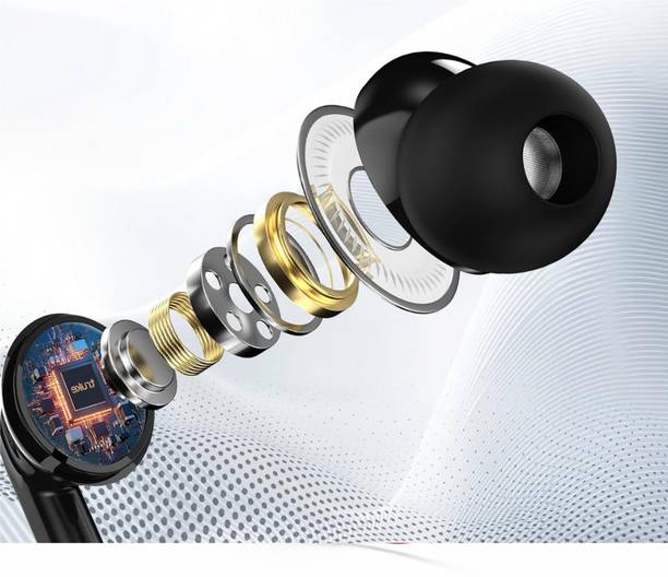 QQLIKE Original Wired Type-C Earphones for boat 100c, with mic, Smooth Audio Quality Wired