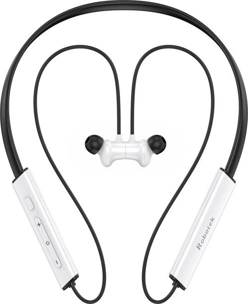Robotek Vibe on Wireless Neckband, 50 Hrs Battery, Fast Charging Bluetooth