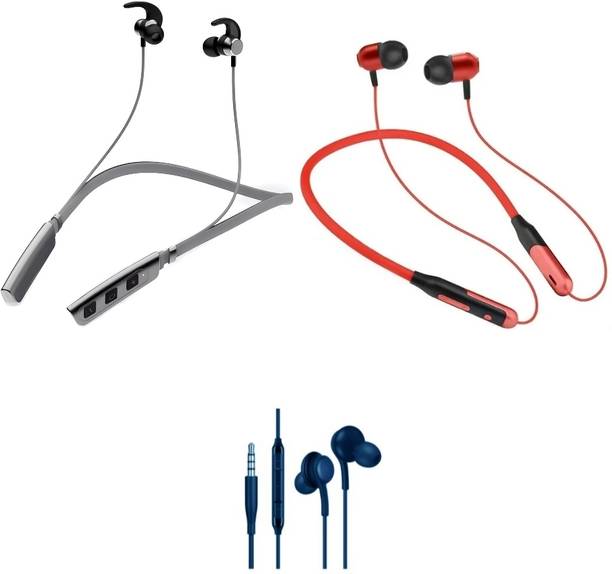 LEVELPLUS Buzz & Jazz With Akg Neckband Combo 45 Hours Playtime Bluetooth