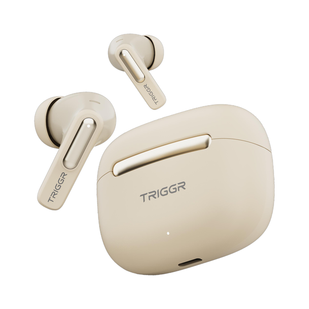 TRIGGR Arcus One 60H Battery, 4 Mic ENC, Dual Pairing, Rubber Grip, 13mm Drivers, v6.0 Bluetooth
