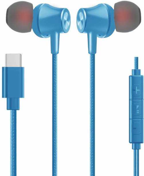 GENWARP Type C Wired Earphone With HD Quality Sound In-...