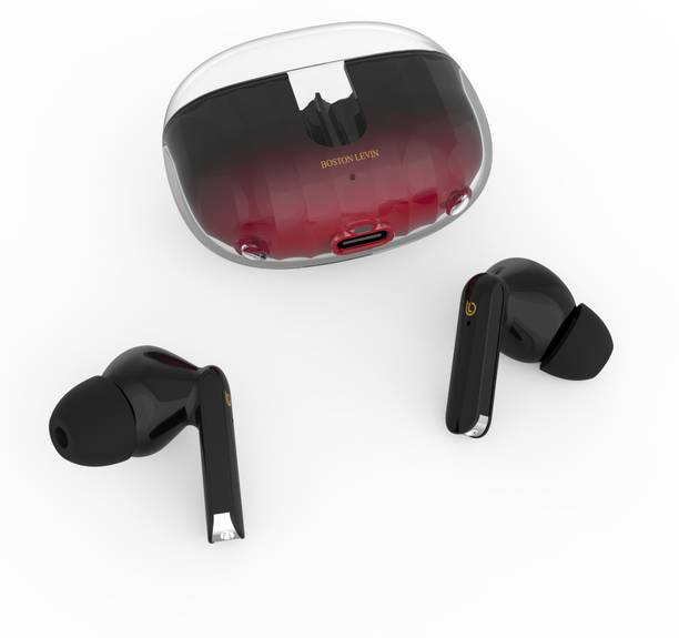 Boston Levin AM TWS Earbuds with Playtime 30H,Low Latency Gaming,13mm Drivers,IPX5,BT5.3 Bluetooth