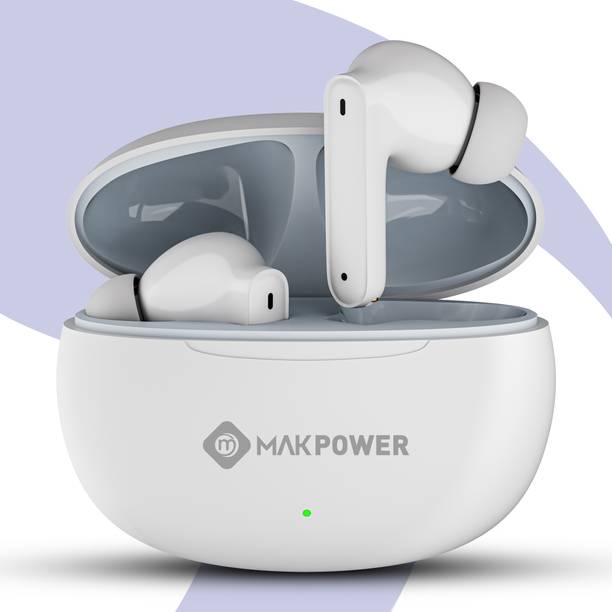 MAK POWER 40H Extended Music Play TWS Earbuds with Deep Bass and Clear Audio Output Bluetooth