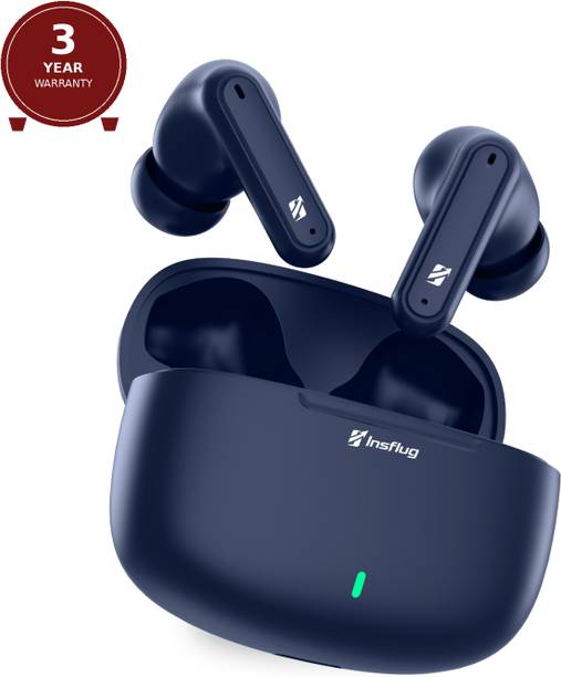 Insflug Wireless Stereo Earbuds with Sports Sweatproof Build and Touch Sensor Control Bluetooth