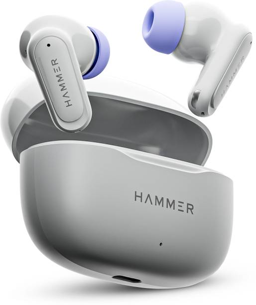 Hammer Airflow Neo Earbuds with 80H Playtime, 13mm Titanium Driver, 40ms Gaming Mode Bluetooth