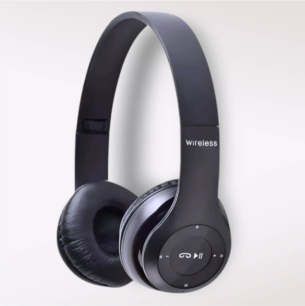 house of common Roadtrip Headphones with Mic, SD Card Slot & Extra Backup_CT Bluetooth & Wired