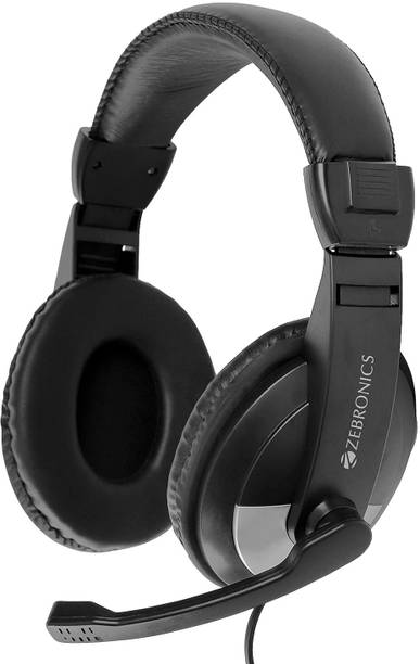 ZEBRONICS ZEB-200HM Wired Headset with Adjustable Mic Wired