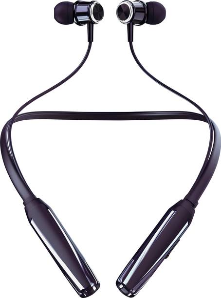 CARRON CH-45 - 48 Hour Playtime Bluetooth Headphone Neckband Earphone (Black1) Bluetooth
