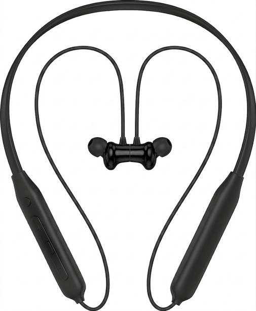 Boltune T-60 BULLET NECKBAND BLUETOOTH high bass and magnetic earbuds,55hrs BACKUP Bluetooth