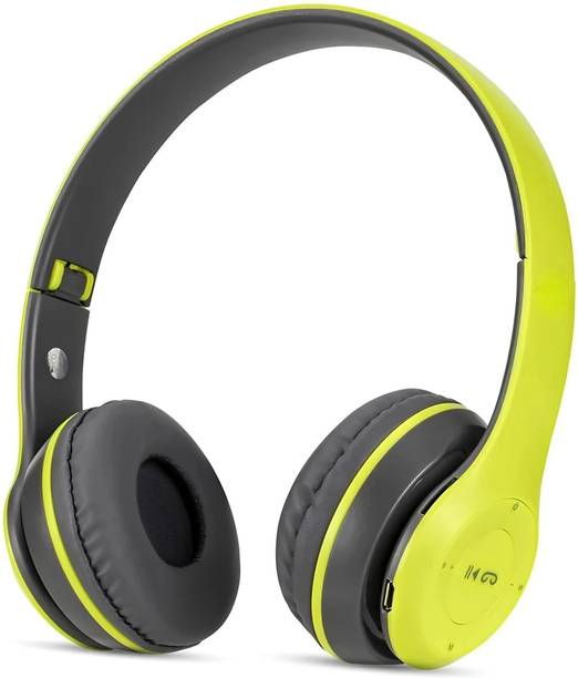 F FERONS Wireless Lightweight, Soft Pads Built-In Mic For Travel,Gym,Running Bluetooth