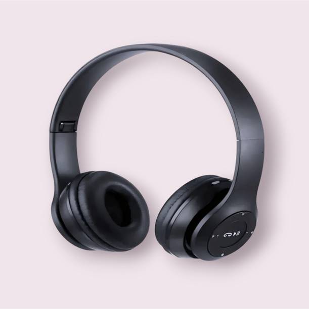 AIZINA Gaming-Optimized Bluetooth Headphones with HD Sound and Flexible Boom Mic_PU Bluetooth & Wired