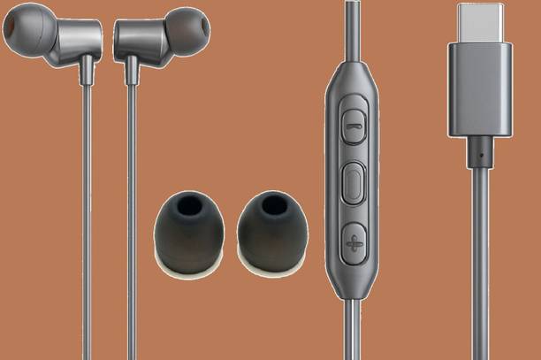 Shovan Metallic Type-C Earphone|ENC Mic|Magnetised Buds Premium HD Sound 14 Wired Gaming