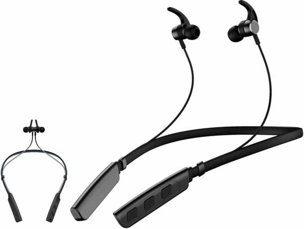 Worricow High Bass Wireless Bluetooth Neckband Earbud Headset Sports Running Sweatproof Bluetooth