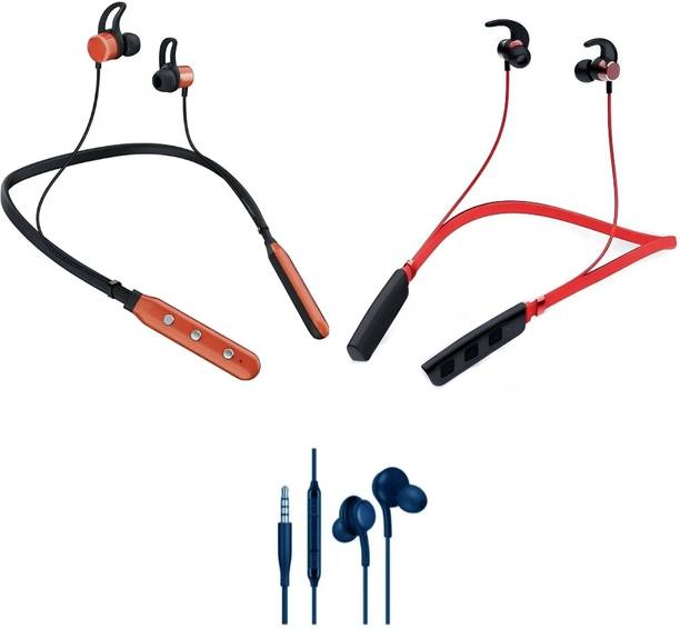LEVELPLUS Bluetooth Music N4 & Buzz R1 With Akg Neckband Combo 45 Hours Playtime Bluetooth