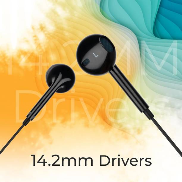 ZEBRONICS ZEB-BUDS 30C, Type-C With In-Line Mic, Rich 14.2mm drivers, Call, Volume Control Wired Headset
