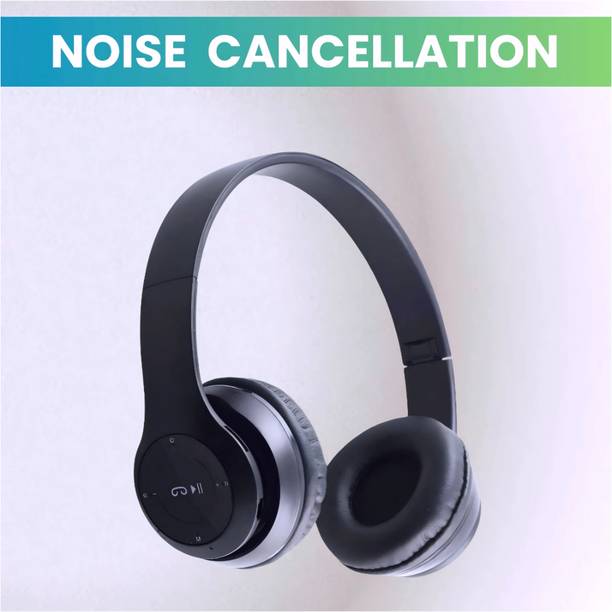 house of common Modern Wireless Headphones with Mic for Entertainment and Calls._9Z Bluetooth & Wired