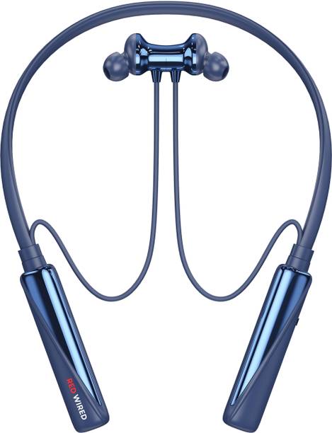 RED WIRED Eligant Headphone - 100Hours Playtime Wireless Bluetooth headphones Earphone-5 Bluetooth Gaming