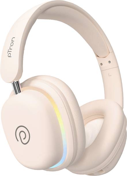 PTron Studio Xtreme w/ 70hrs Playtime, AI-ENC Calls, Pristine Sound, RGB Lights,BTv5.4 Bluetooth & Wired
