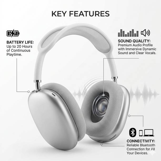 VIJYONICS P9 Wireless Bluetooth Over-Ear HeadsetUnleash Bluetooth & Wired