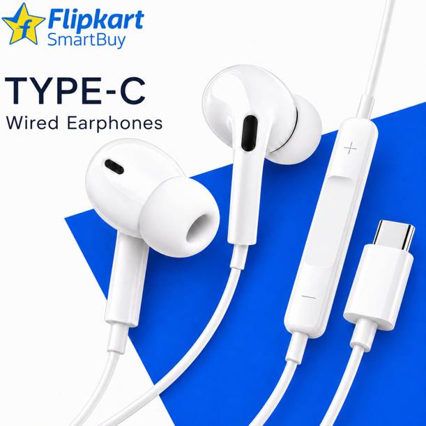 Flipkart SmartBuy Wired Earphone | Earphone Wired | Type C Earphone Wired | C Type Earphone | HiFi Wired