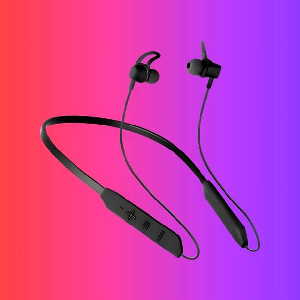 SYARA Bluetooth Headset Neckband with mic BT-Max 30H Playtime & Calling VibrationQ84 Bluetooth