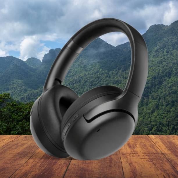 keeva 40H Play Super Bass ANC BT Wireless Headphone with Mic Foldable Design & Aux P35 Bluetooth & Wired