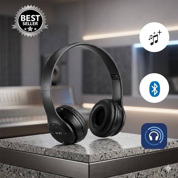 footloose Branded New Wireless Headphones,HD Bass Sound,Foldable Design with Built-in Mic Bluetooth Gaming