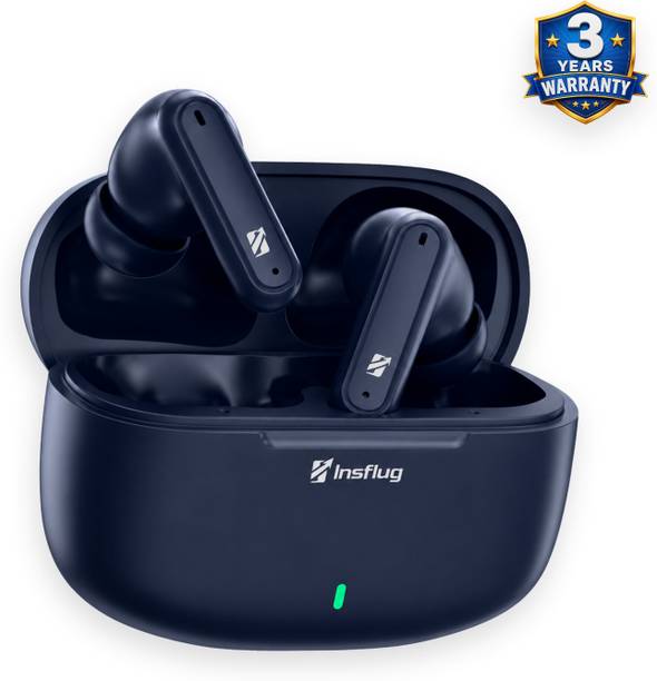 Insflug New Wireless Bluetooth Earphones with Sports Sweatproof Build and HD Clear Calls Bluetooth
