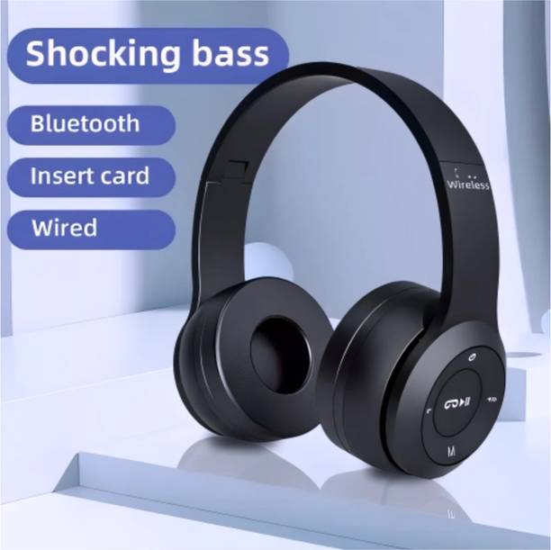 house of common Full-Sound Bluetooth Headphones with Mic & SD Card Playback_XD Bluetooth & Wired