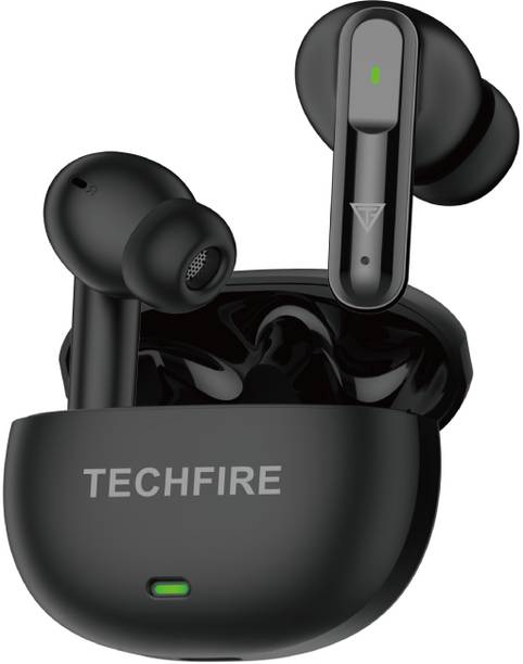 TECHFIRE Bullets 261 Earbuds with 100 HRS Playtime,(50ms Low Latency), Bluetooth v5.3 Bluetooth