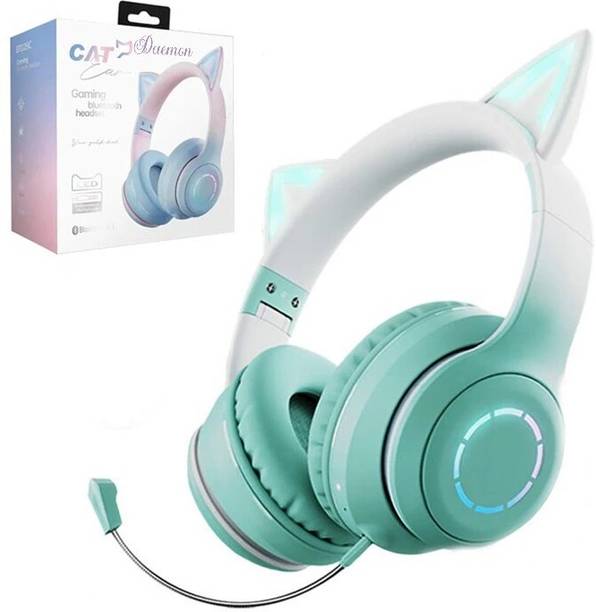 DAEMON Kids Bluetooth Headphones for Girls ,Foldable Headset with Microphone Bluetooth & Wired Gaming