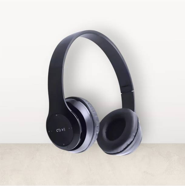 house of common Comfortable Wireless Headphones with Mic for All-Day Listening._FR Bluetooth & Wired