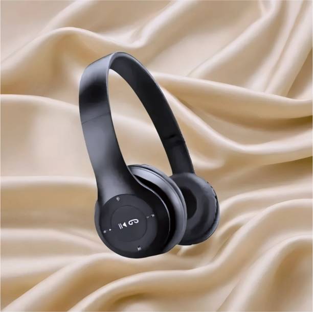 GDS Power-Packed Headphones with Mic & SD Card, Extended Runtime_QJ Bluetooth & Wired