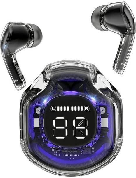 colorsole ULTRAPOD PRO Earbuds BT Wireless 5.3, Transparent Charging Case, (Black) Bluetooth