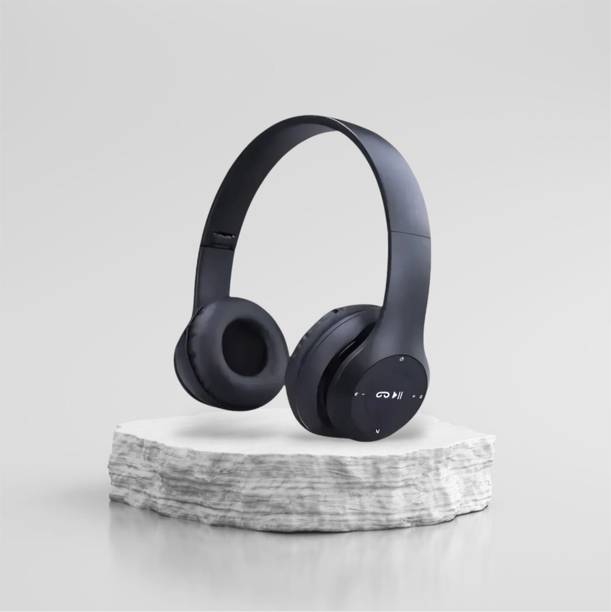 AIZINA Bluetooth On-Ear Headphones with HD Sound, Foldable Frame, and Built-In Mic_NS Bluetooth & Wired